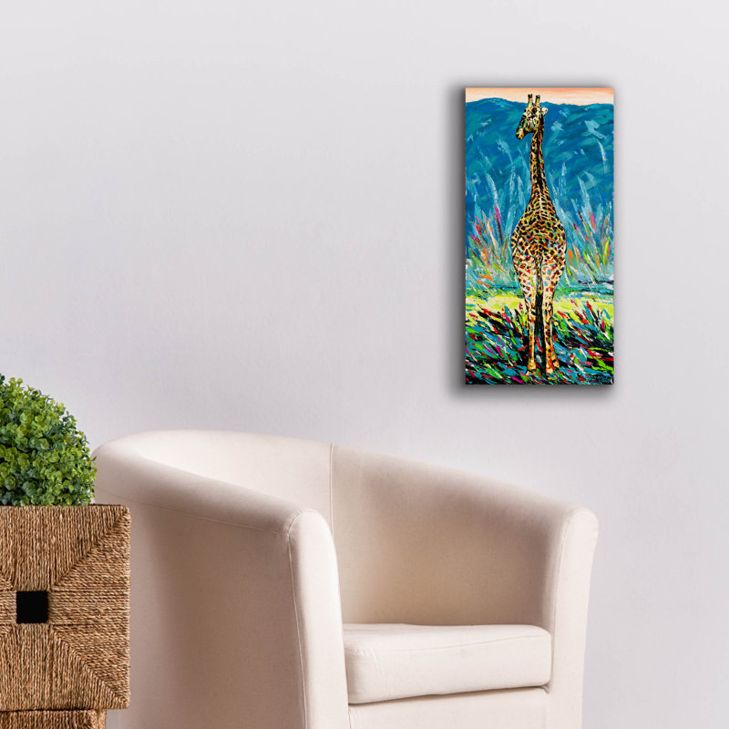 «Regal Giraffe 2» par Carolee Vitaletti, art mural sur toile