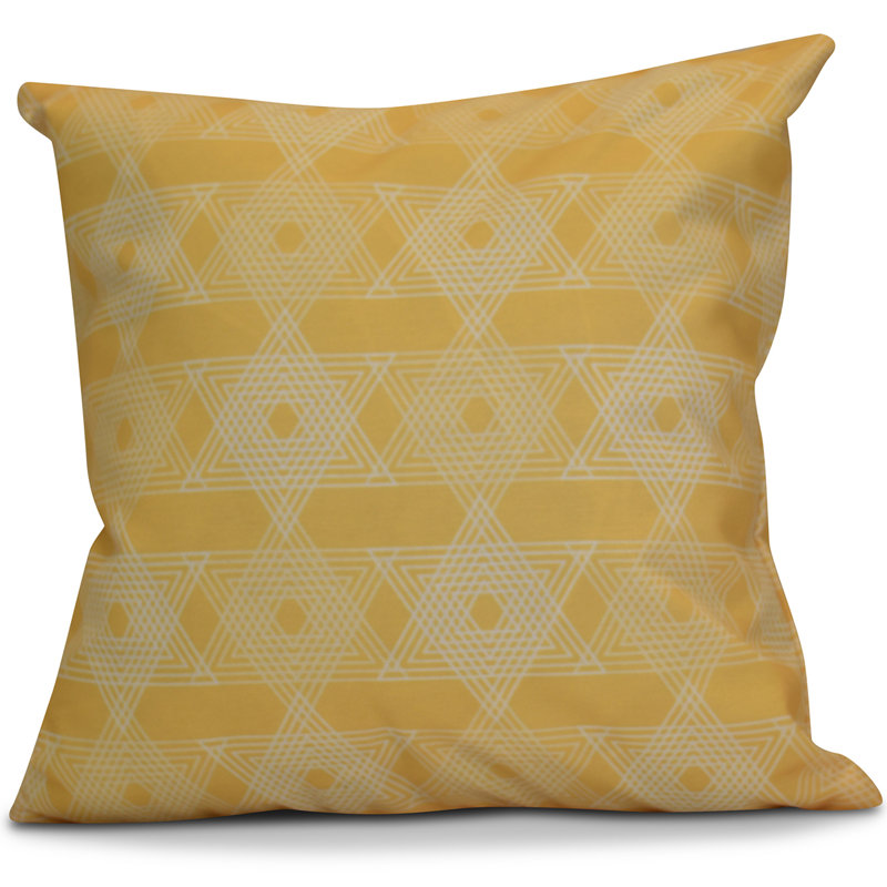 Housse et insert de coussin extérieur d'extérieur, 20 po x 20 po, Jaune