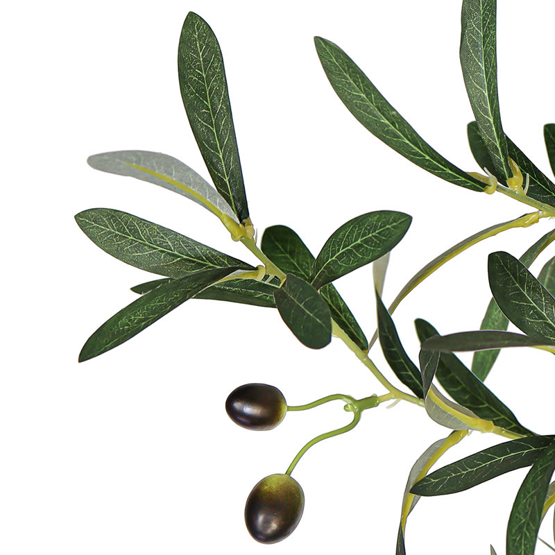 Artificial Olive Leaf Branch
