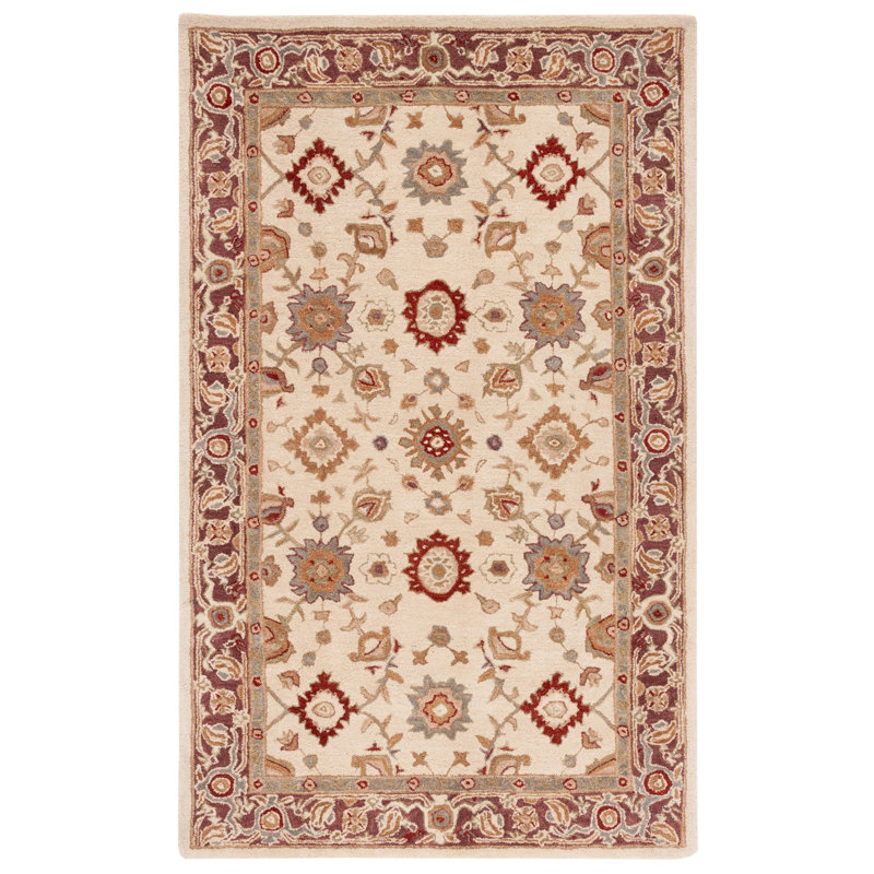 Tapis oriental en laine touffeté à la main Coltun, Rectangle 2 pi x 3 pi