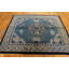 Antique Small Size Square Shape Blue Color Chinese Peking Area Rug