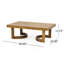 Ensemble de causeuse et table basse d'extérieur en bois d'acacia avec coussins