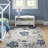 Floral Machine Woven Indoor / Outdoor Area Rug-351771358-392974253