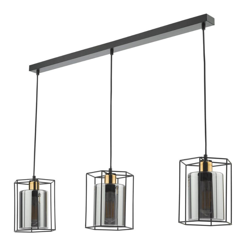 3 - Light Matte Black Cluster Pendant
