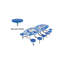 Table de tabouret mobile - Elliptique - 12 tabourets