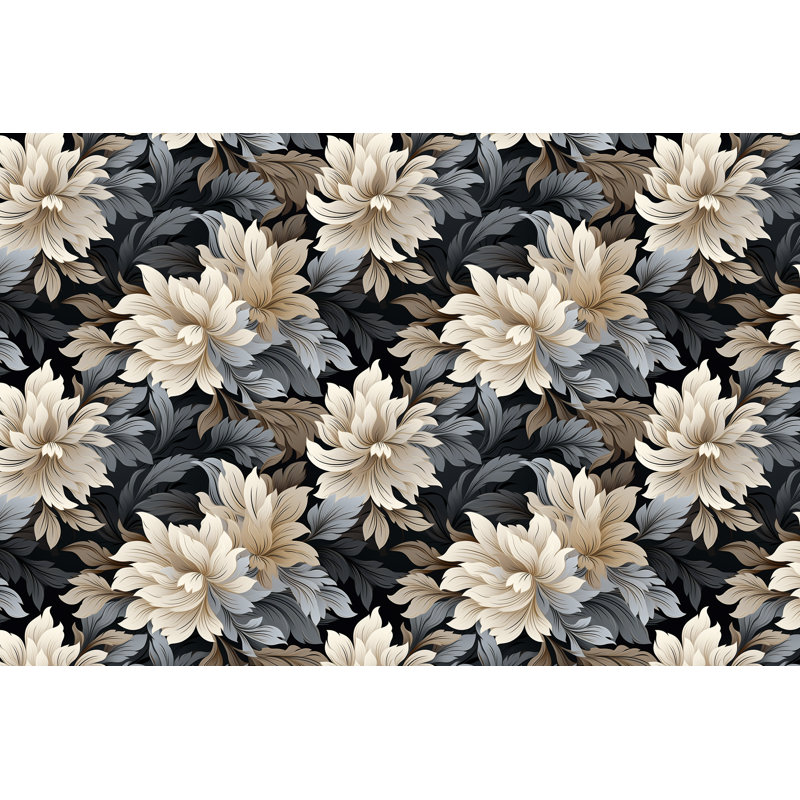 Rideaux à motif floral - 6126, L 20 po x L 82 po