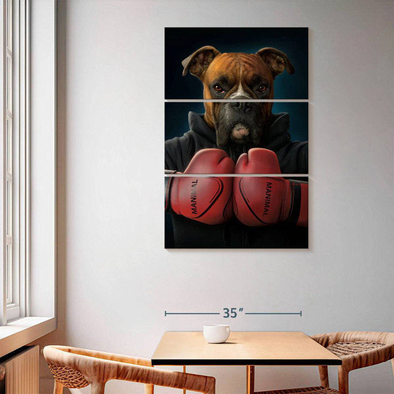 Brampt Boxer Dog, 65" H x 42" W