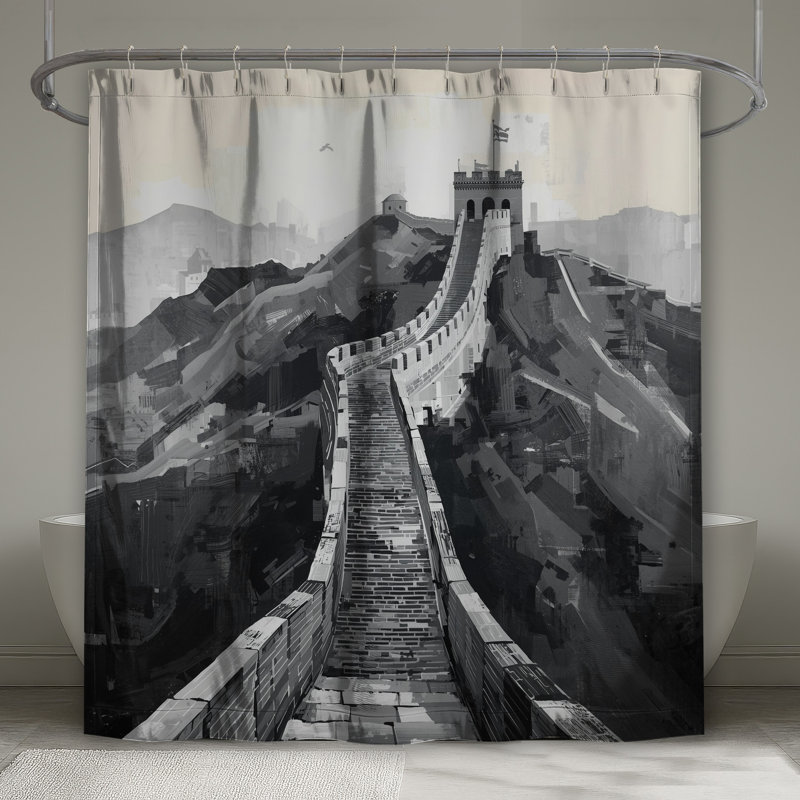Rideaux de douche Great Wall of China, L 70 po x H 72 po