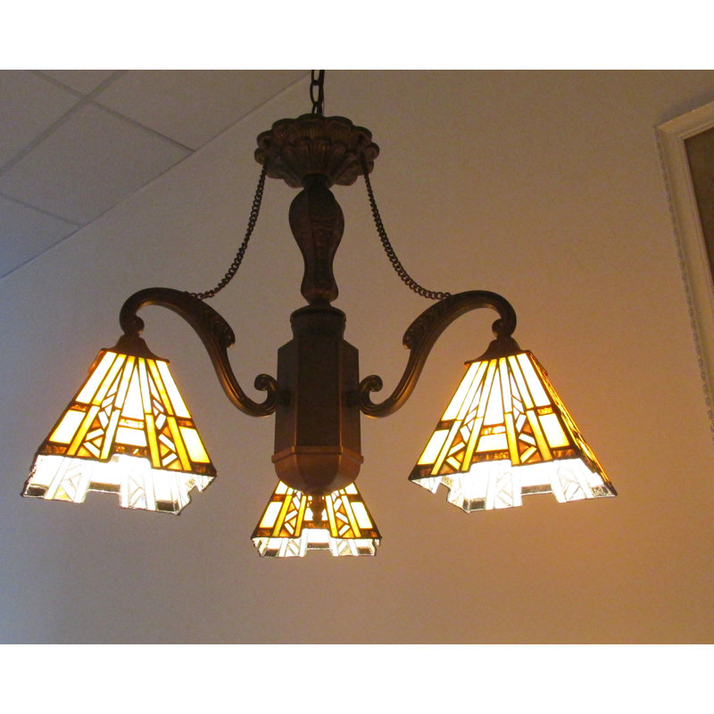 Lustre classique/traditionnel ombré 3 lumières Charlotte