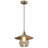 Virna 11.8"W 1-Light Glass and Metal Pendant