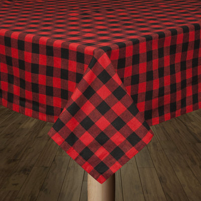 Andreas Gingham 100% Cotton Square/Oval Tablecloth