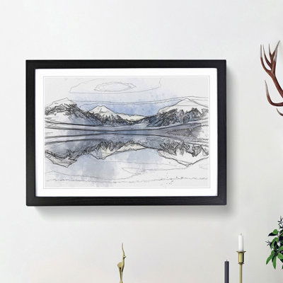 Lake McDonald in Montana in Abstract - Picture Frame Graphic Art Print