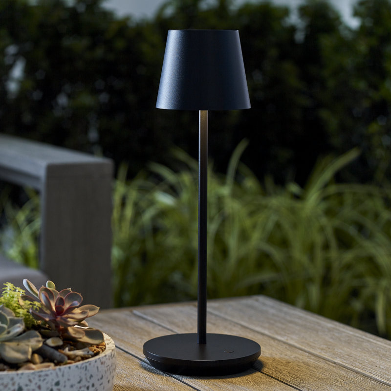 Nevis Accent Rechargeable Table Lamp, Black