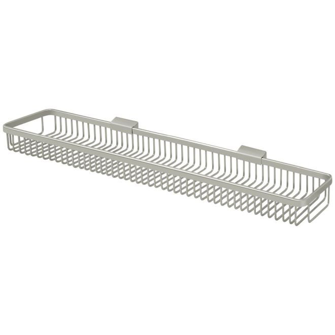 Rectangular Wire Shower Caddy, Brushed Nickel