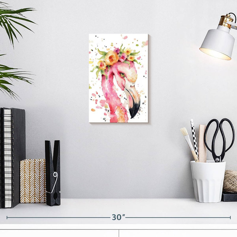 Brampt Little Flamingo, 12" H x 8" W