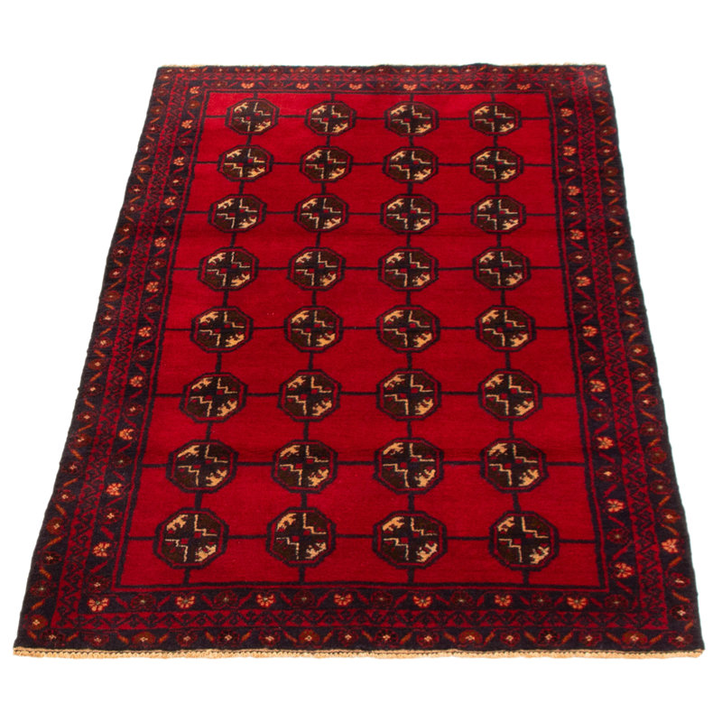 Tapis rouge foncé Lynnisha 3 pi 6 po x 6 pi 3 po