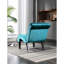 Siège moderne en velours avec tissu doux - Option de pieds de chaise noirs confortables pour le salon-121084418