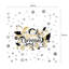 Elegant with Metalic Snowflakes Christmas Wall Sticker-448745584