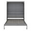 Grand lit escamotable avec tablettes