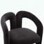 Chaises d'appoint tonneau en velours Contemporary - ensemble de 2-1690423830