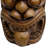 19.6"H Concrete Outdoor Side Table The Grande Tiki God Kanaloa Teeth Indoor Ornamental Outdoor Table Statues For Garden, Patio, Backyard, Lawn, House, Office Decor