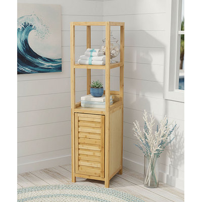 Mitch Solid Wood Linen Cabinet