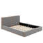Grand lit plateforme tapissier avec tissu en velours-641903361