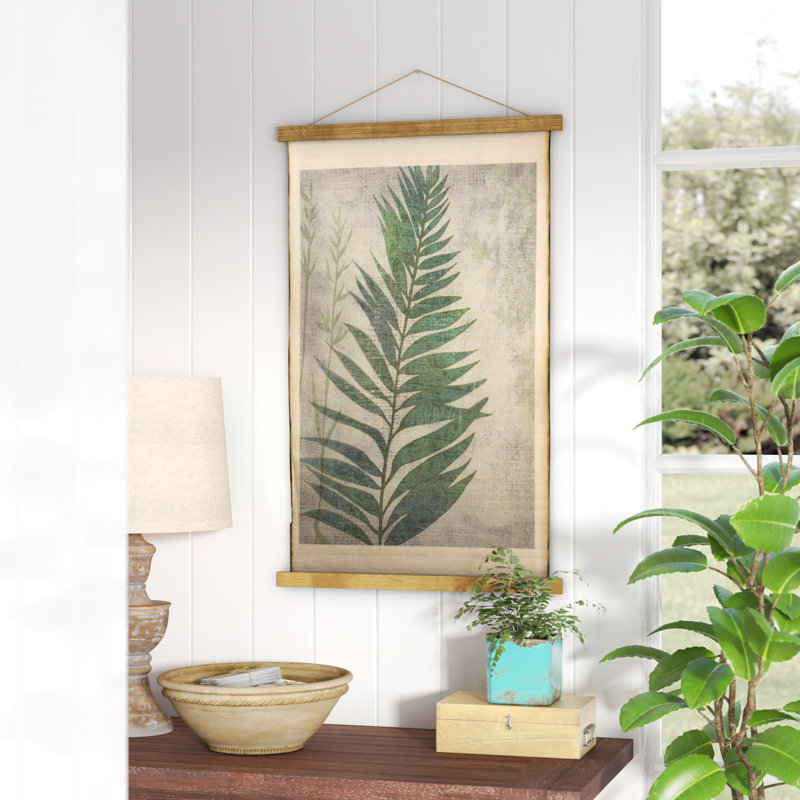Fern Leaf Scroll Cotton Tapestry