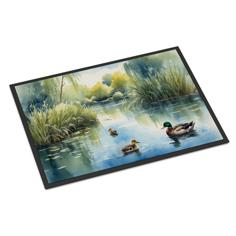 Ducks by the Pond Doormat, 24" W x 36" L