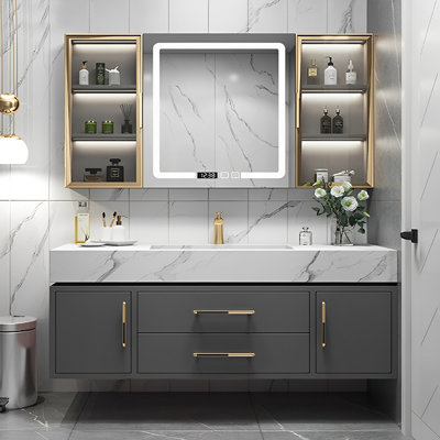 Bathroom cabinet modern simple light luxurious.