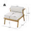 Ensemble de 2 fauteuils club La Fiora