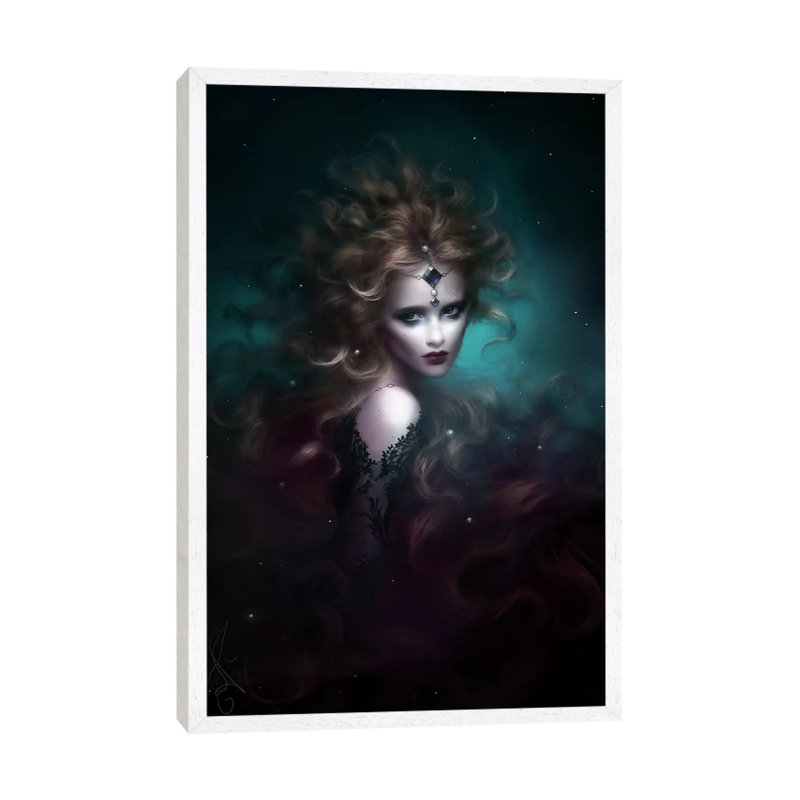 Sura by Melanie Delon - Print on Canvas, White Framed, 66.04 cm H x 45.72 cm W