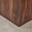 Table basse 16 * 16 * 16 pouces en bois de noyer et bois aggloméré