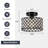 Black Crystal Ceiling Light Fixture,Modern Semi Flush Mount Ceiling Lighting Fixture,Round Small Chandelier, 1 Light, 9 Inch