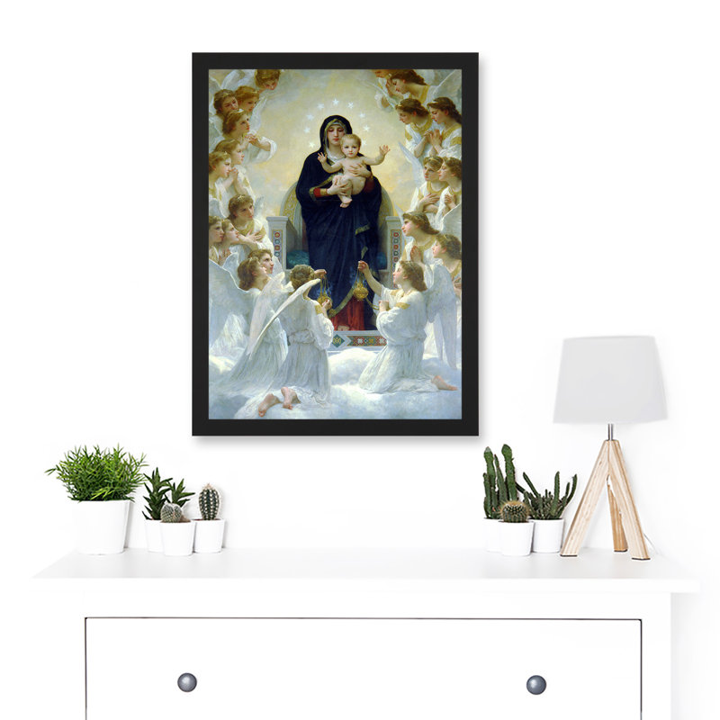 The Virgin With Angels - Single Picture Frame Art Prints
