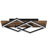 Dimmable Wood LED Flush Mount