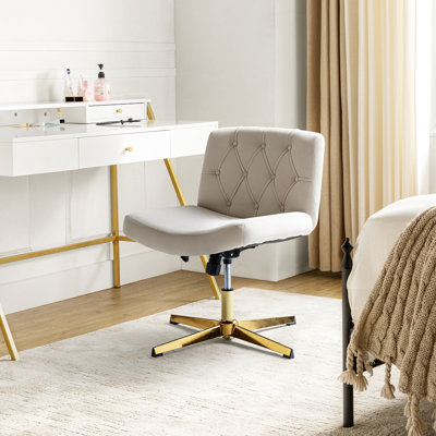 Damascus Oversized Crisis Cross Tilting Chair with 360° Swivel