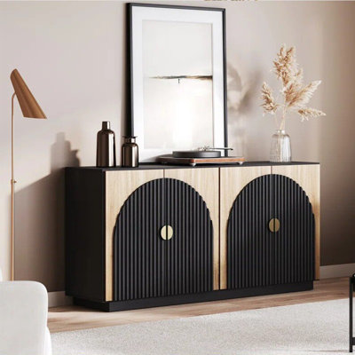 Armoire de salle à manger en bois massif de style américain