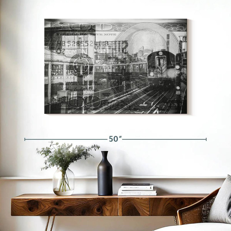 Sireci Manhattan Dollars Line 7, 26" H x 39" W