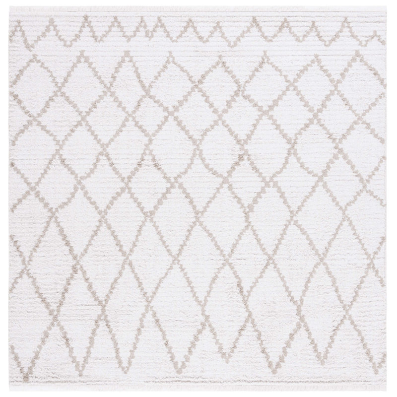 Idin Performance Abstract Rug, Square 6'4"