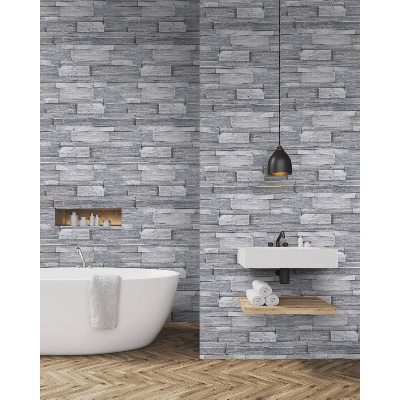 Superfresco Easy Stone Wall Grey Wallpaper