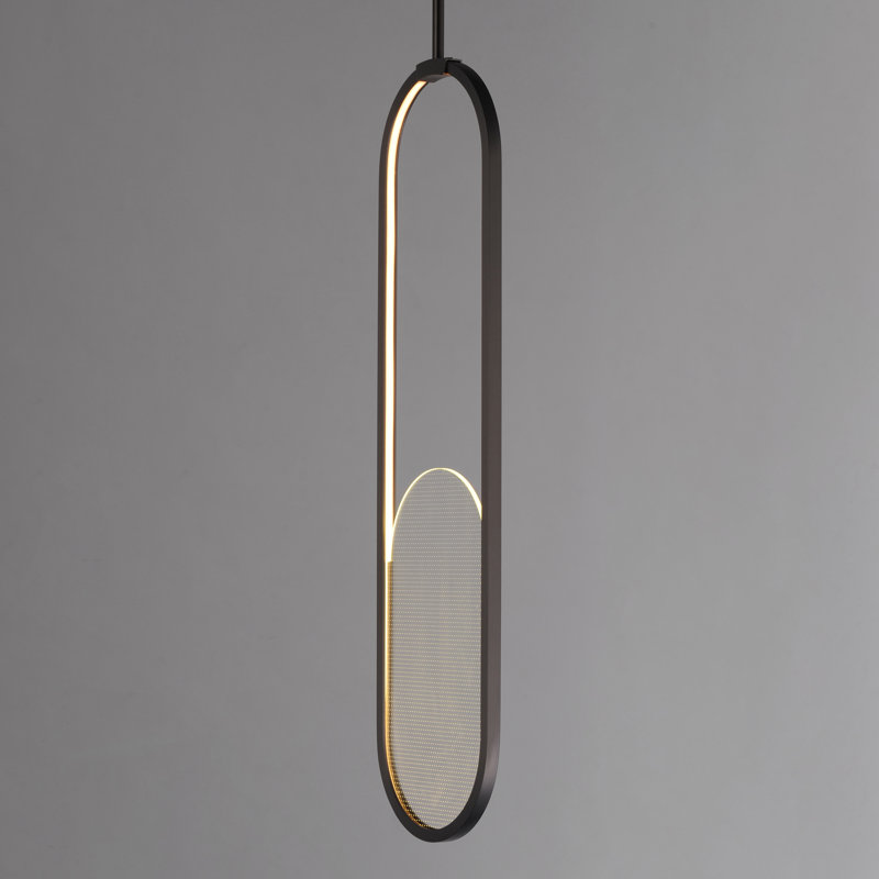 Trance 1 - Light LED Pendant, 75.5" H x 7.75" W x 0.75" D, 1270 Lumens, 26 W