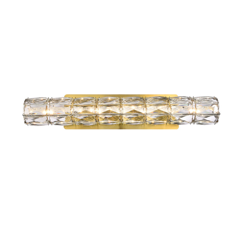 Ultan Dimmable LED Vanity Light, Gold, 5" H x 24" W x 4" D