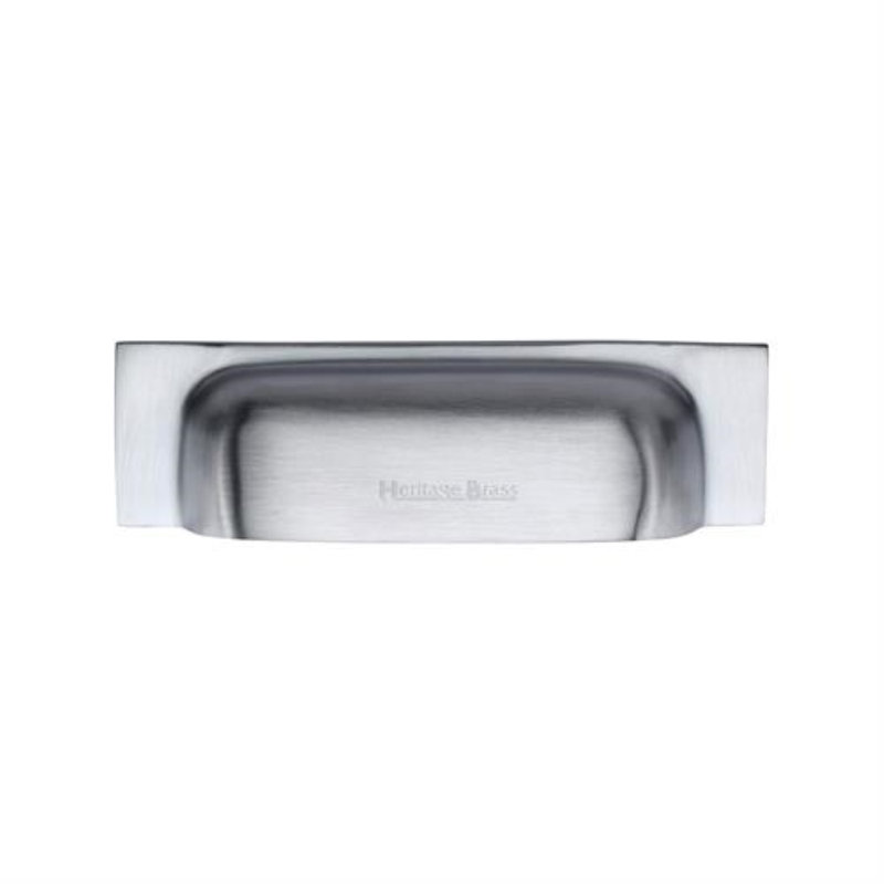 Heritage Brass Heritage Drawer Pull Miltary Design, Satin Chrome, 15.2cm H