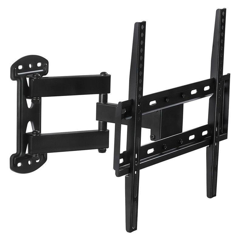 Support de coin mural à mouvement complet pour téléviseur | Bras articulé extensible pour téléviseurs de 26 à 55 po