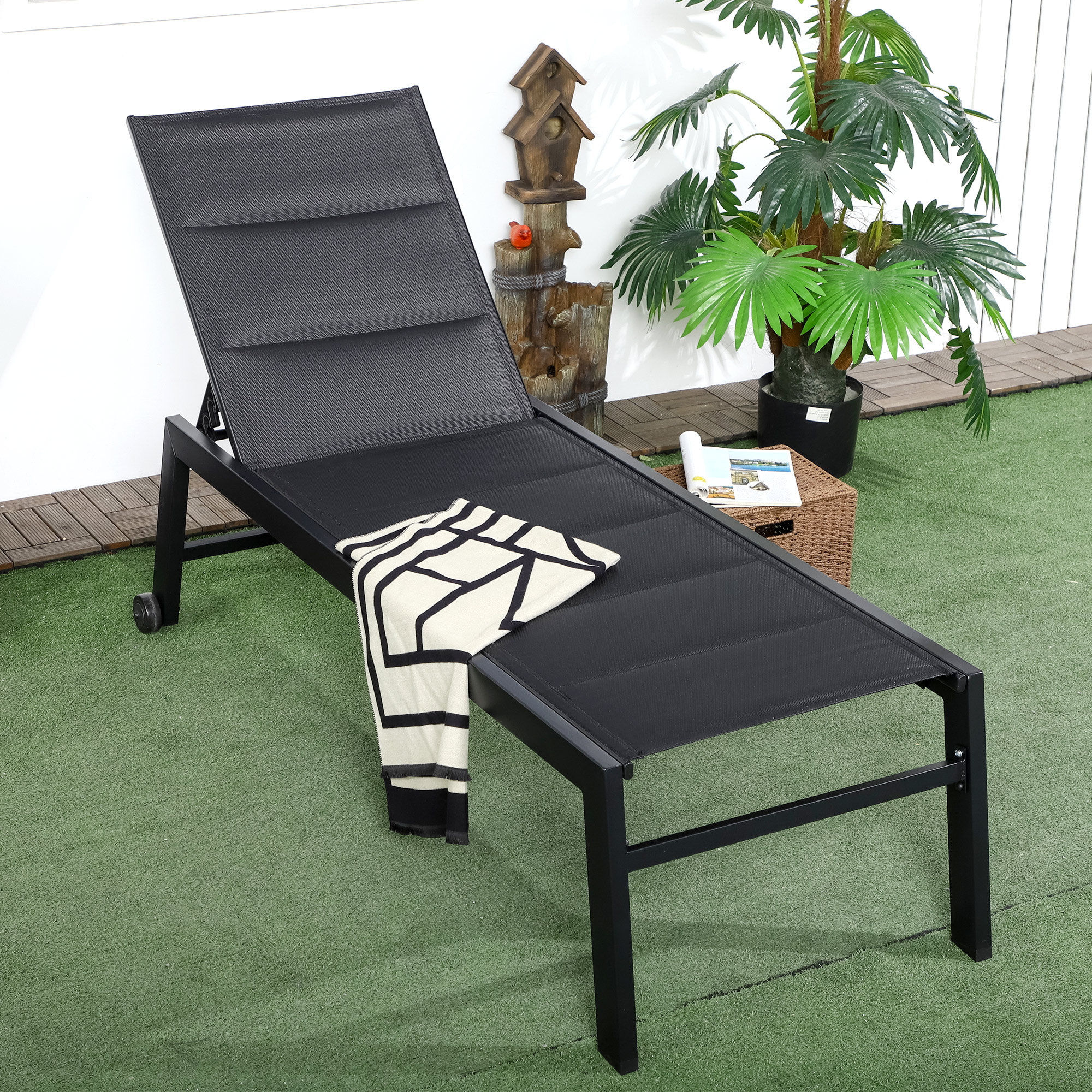 Ebern Designs Clotiel Outdoor Resin Chaise Lounge | Wayfair