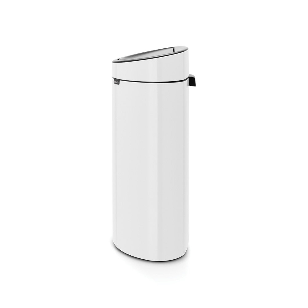 Brabantia 10.6gal Touch Top Trash Can, White