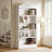 73" Tall 5-Tier White Etagere Bookcase, Modern  Bookshelves For Living Room, Home Office 
