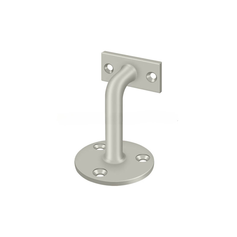 Deltana HRC253U19 Handrail Brackets, 3" Projection in Paint Black, Brushed Nickel