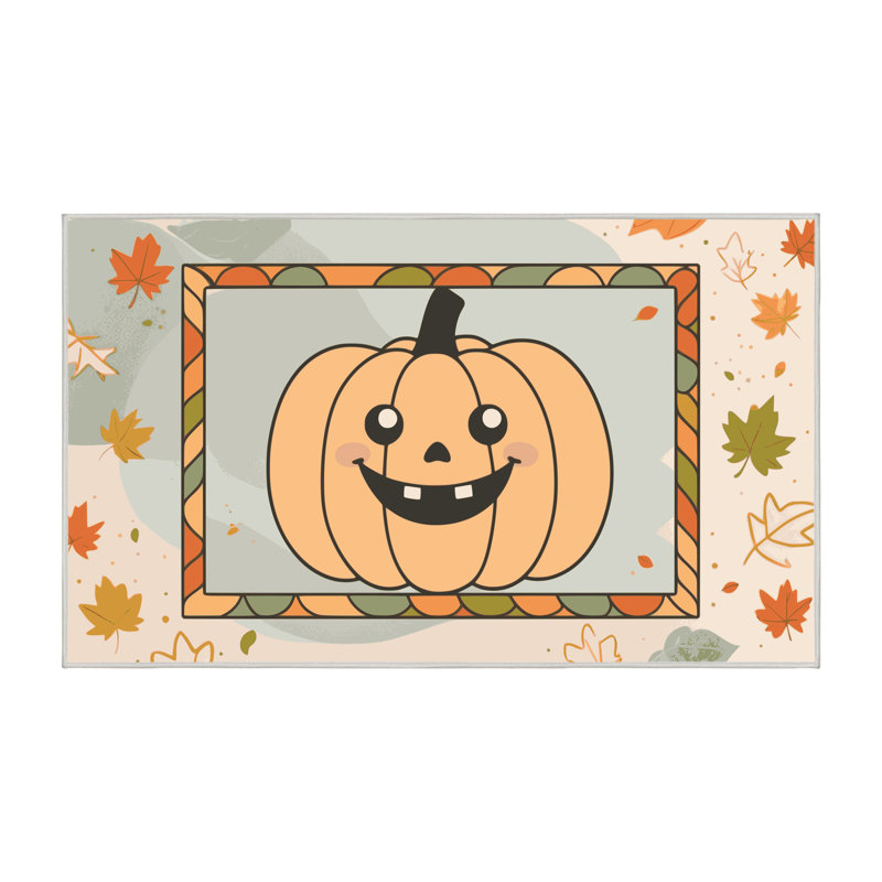 Tapis de vacances d'Halloween The Holiday Aisle®, Rectangle 4pi x 6 pi